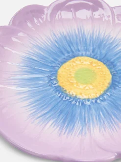Art De La Table|Assiettes, Bols Et Plats|Primark Petite Assiette Texturée En Forme De Fleur Violet