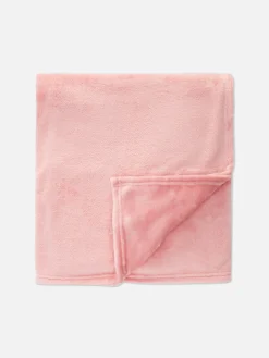 Couvertures Et Jetés De Lit|Primark Petite Couverture Duveteuse Ultra-douce Rose