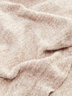 Couvertures Et Jetés De Lit|Primark Petite Couverture En Chenille à Pampilles Naturel