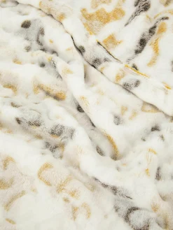 Couvertures Et Jetés De Lit|Primark Petite Couverture Ultra-douce à Imprimé Guépard Marron