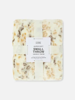 Couvertures Et Jetés De Lit|Primark Petite Couverture Ultra-douce à Imprimé Guépard Marron