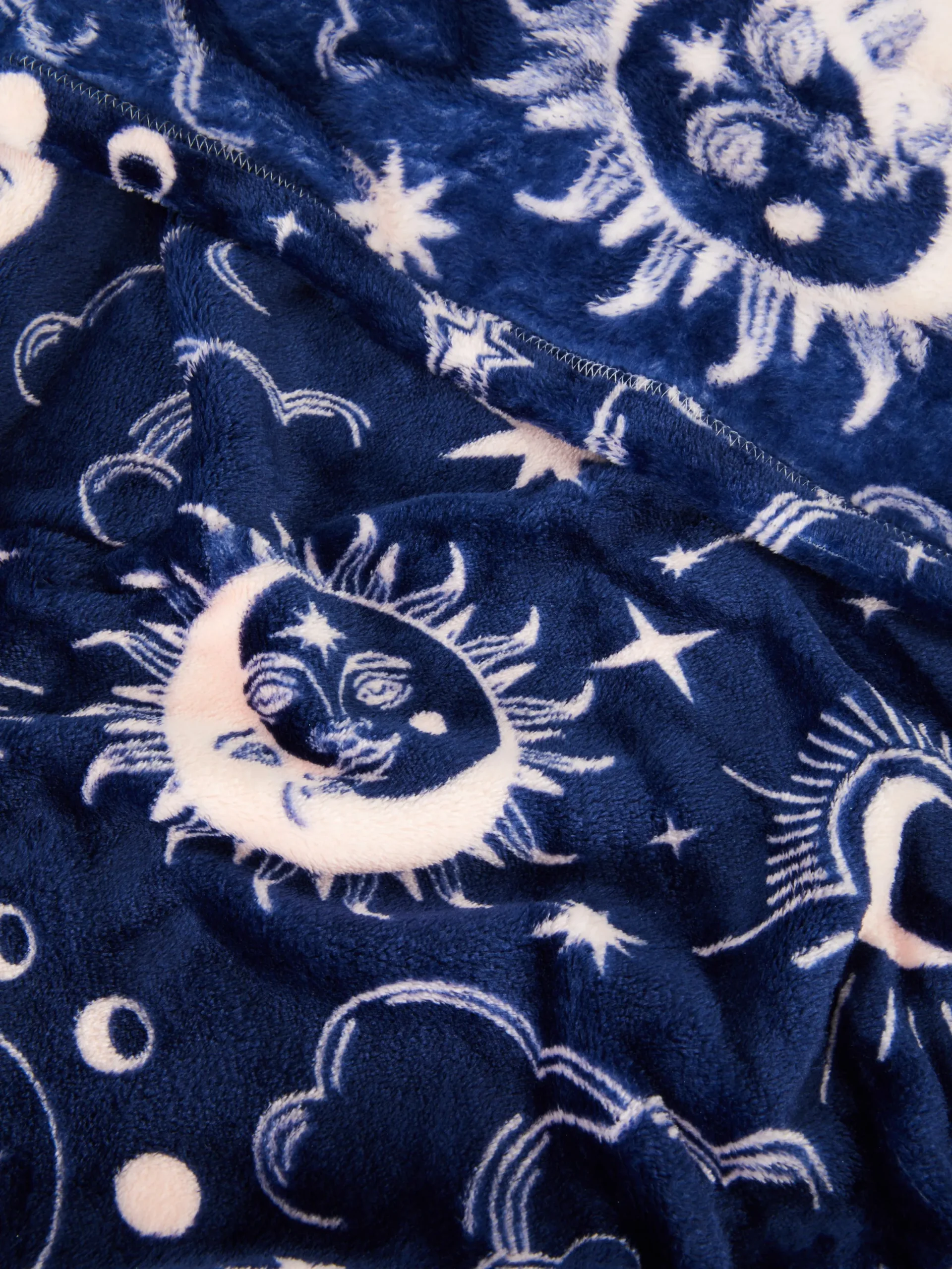 Couvertures Et Jetés De Lit|Primark Petite Couverture Ultra-douce à Motif Céleste Bleu marine