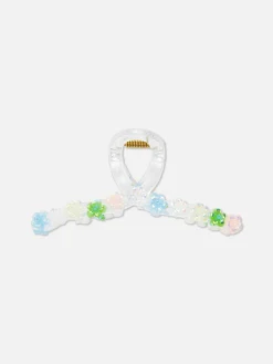 Accessoires Cheveux|Primark Pince à Cheveux Torsadée à Détail Floral Transparent