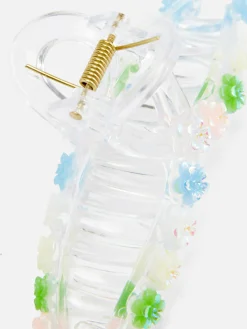 Accessoires Cheveux|Primark Pince à Cheveux Torsadée à Détail Floral Transparent