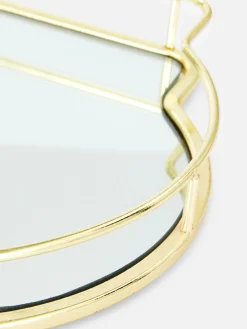 Art De La Table|Primark Plateau Rectangulaire Effet Miroir Doré