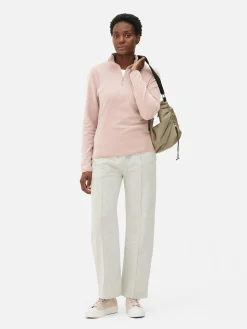 Pulls Et Gilets|Primark Polaire à Col Zippé Rose