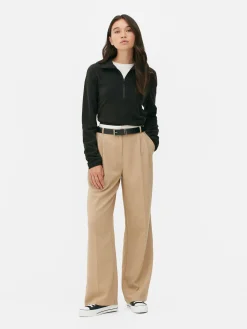 Pulls Et Gilets|Primark Polaire à Col Zippé Noir