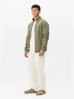 Manteaux Et Vestes|Primark Polaire Zippée à Col Cheminée Vert clair