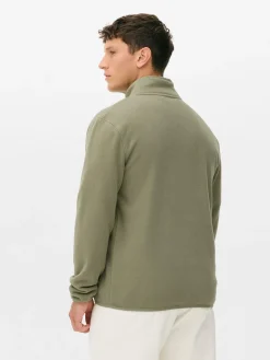 Manteaux Et Vestes|Primark Polaire Zippée à Col Cheminée Vert clair