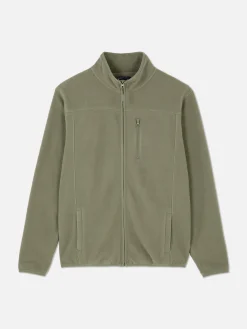 Manteaux Et Vestes|Primark Polaire Zippée à Col Cheminée Vert clair