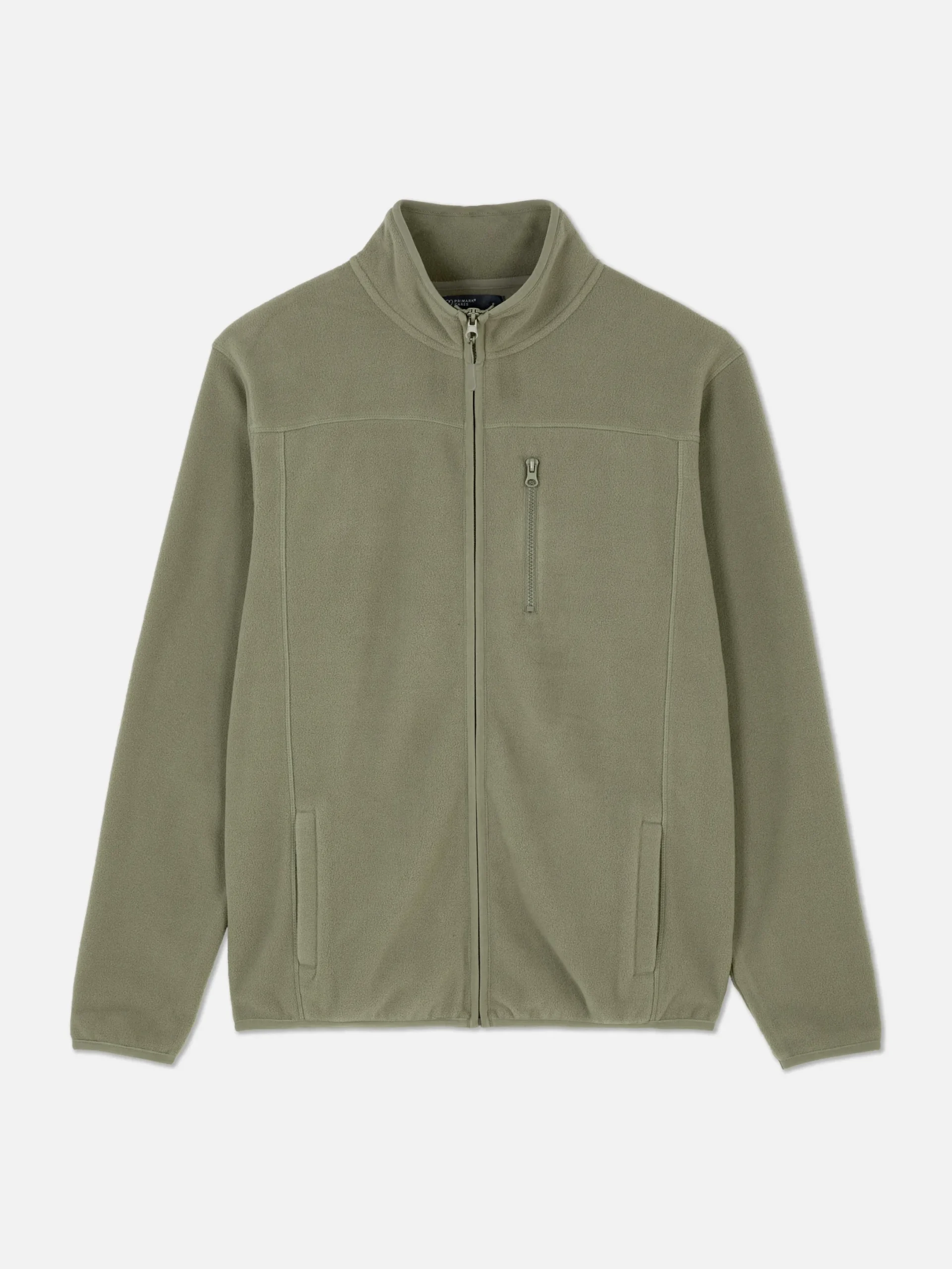 Manteaux Et Vestes|Primark Polaire Zippée à Col Cheminée Vert clair