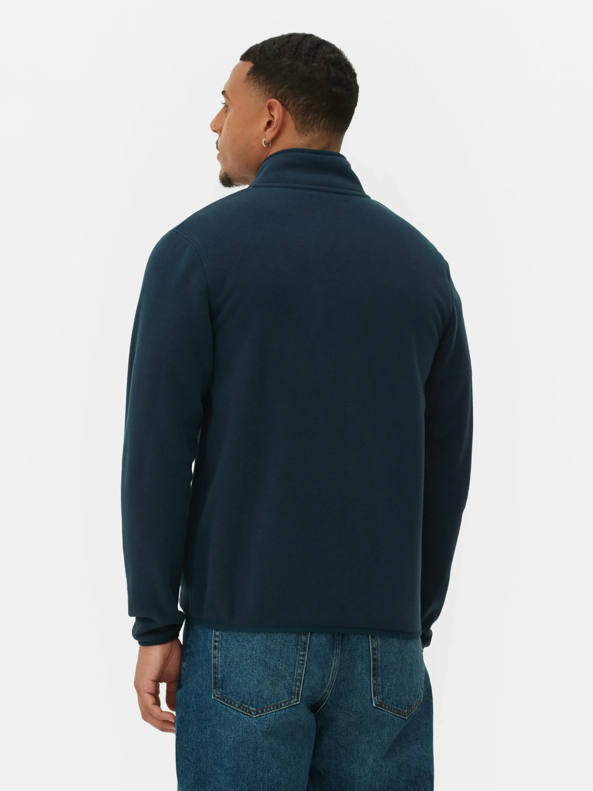 Manteaux Et Vestes|Primark Polaire Zippée à Col Cheminée Bleu marine