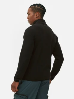 Manteaux Et Vestes|Primark Polaire Zippée à Col Cheminée Noir