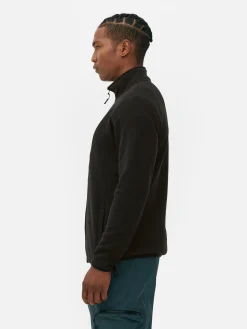 Manteaux Et Vestes|Primark Polaire Zippée à Col Cheminée Noir