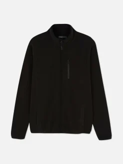 Manteaux Et Vestes|Primark Polaire Zippée à Col Cheminée Noir