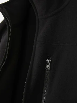 Manteaux Et Vestes|Primark Polaire Zippée à Col Cheminée Noir