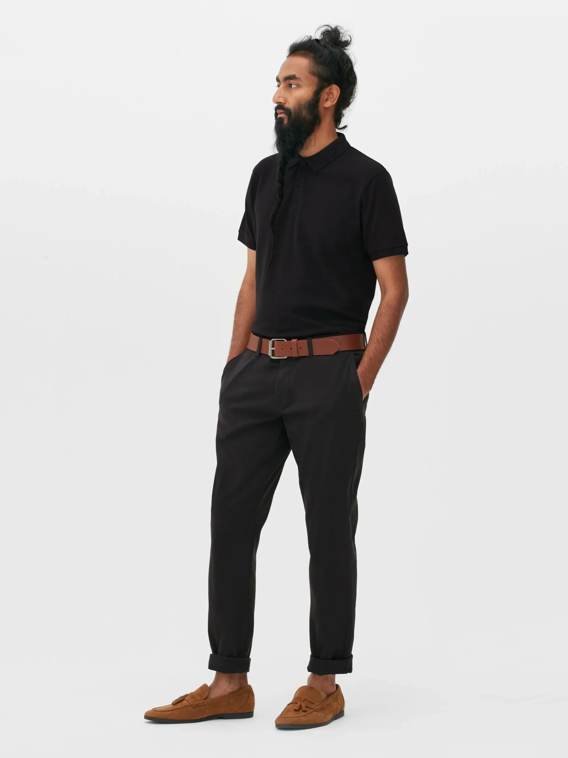 Hauts Et T-Shirts|Primark Polo à Manches Courtes Noir