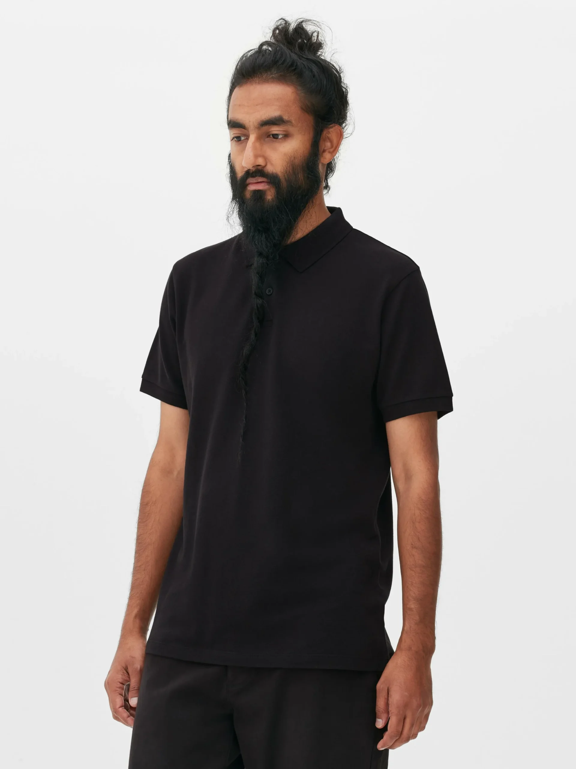 Hauts Et T-Shirts|Primark Polo à Manches Courtes Noir