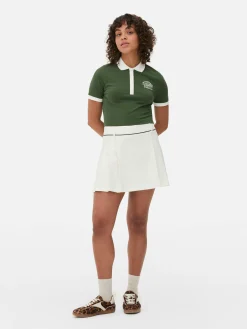 Hauts Et T-Shirts|Primark Polo Court Michigan State Vert