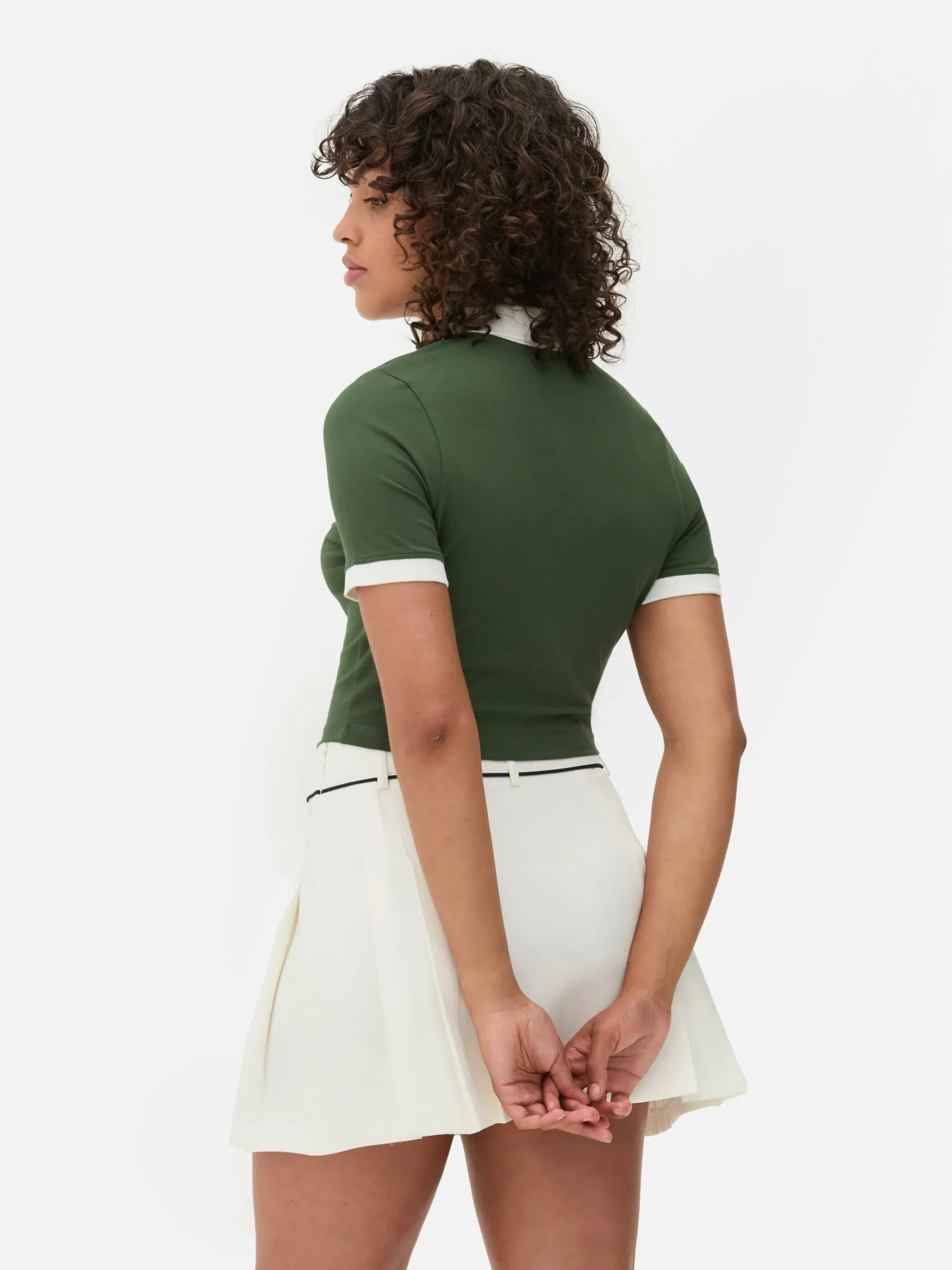 Hauts Et T-Shirts|Primark Polo Court Michigan State Vert