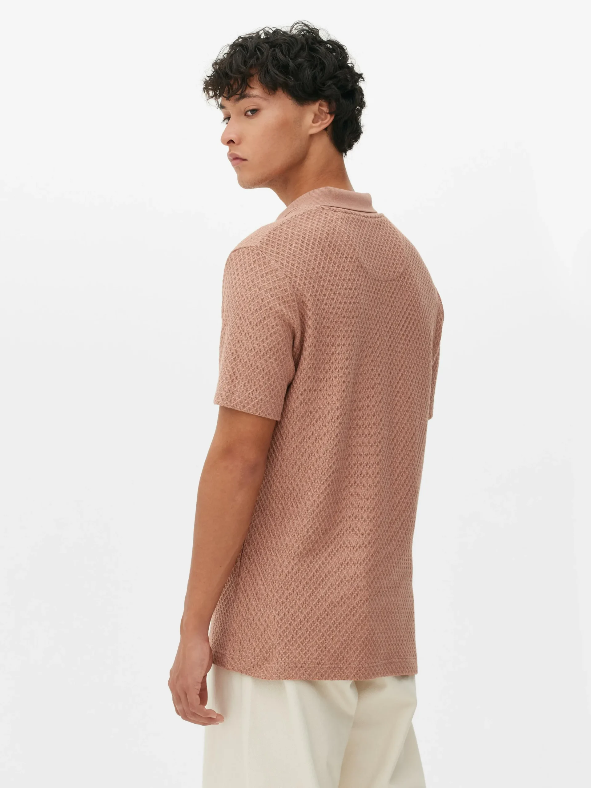 Hauts Et T-Shirts|Primark Polo En Maille Texturée Kem Terracotta