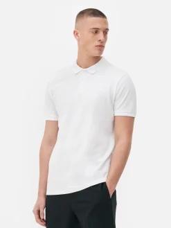Hauts Et T-Shirts|Primark Polo En Piqué Blanc