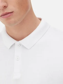 Hauts Et T-Shirts|Primark Polo En Piqué Blanc