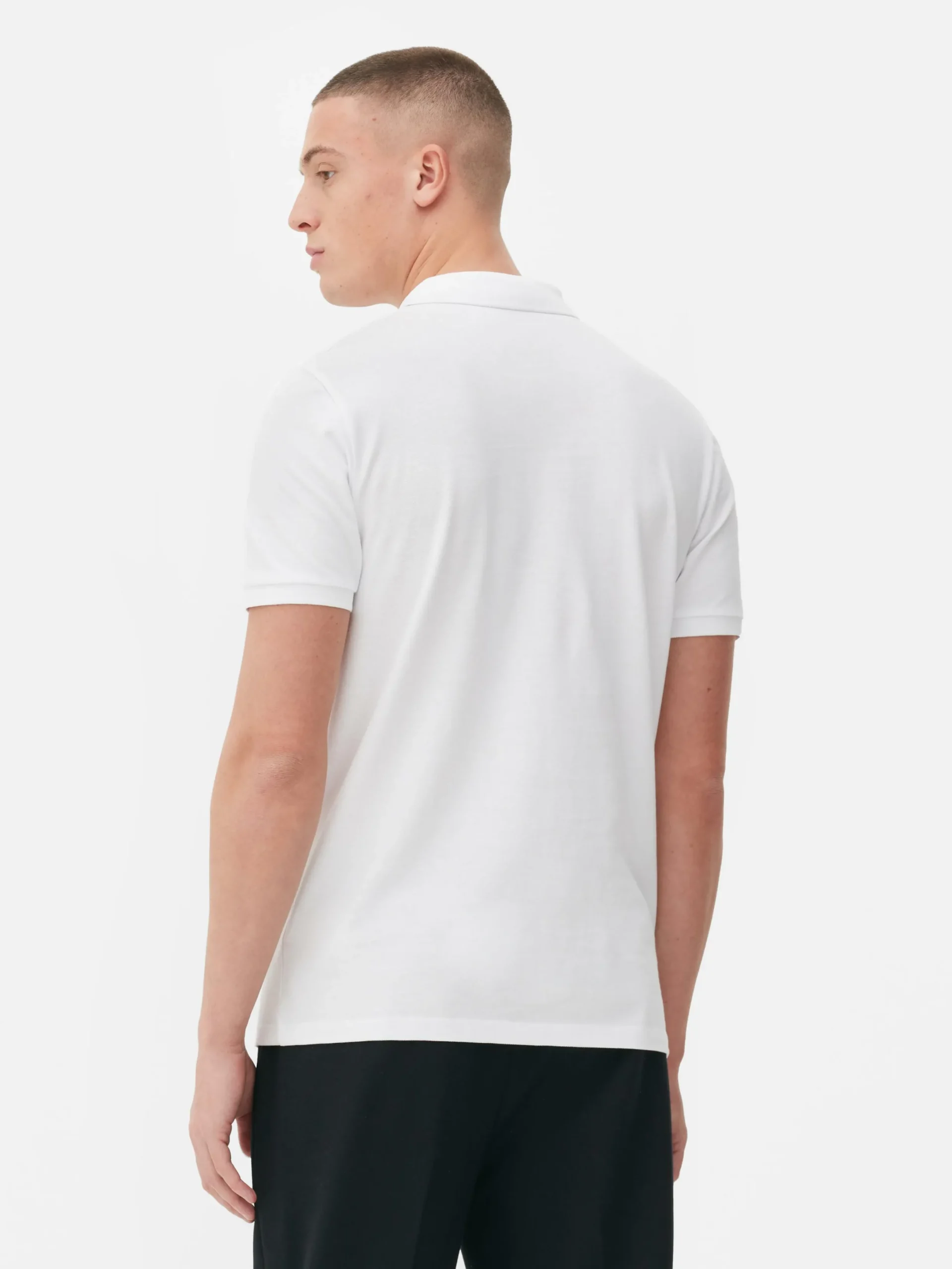 Hauts Et T-Shirts|Primark Polo En Piqué Blanc