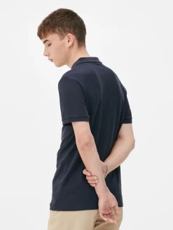 Hauts Et T-Shirts|Primark Polo En Piqué à Manches Courtes Bleu marine