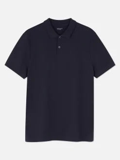 Hauts Et T-Shirts|Primark Polo En Piqué à Manches Courtes Bleu marine