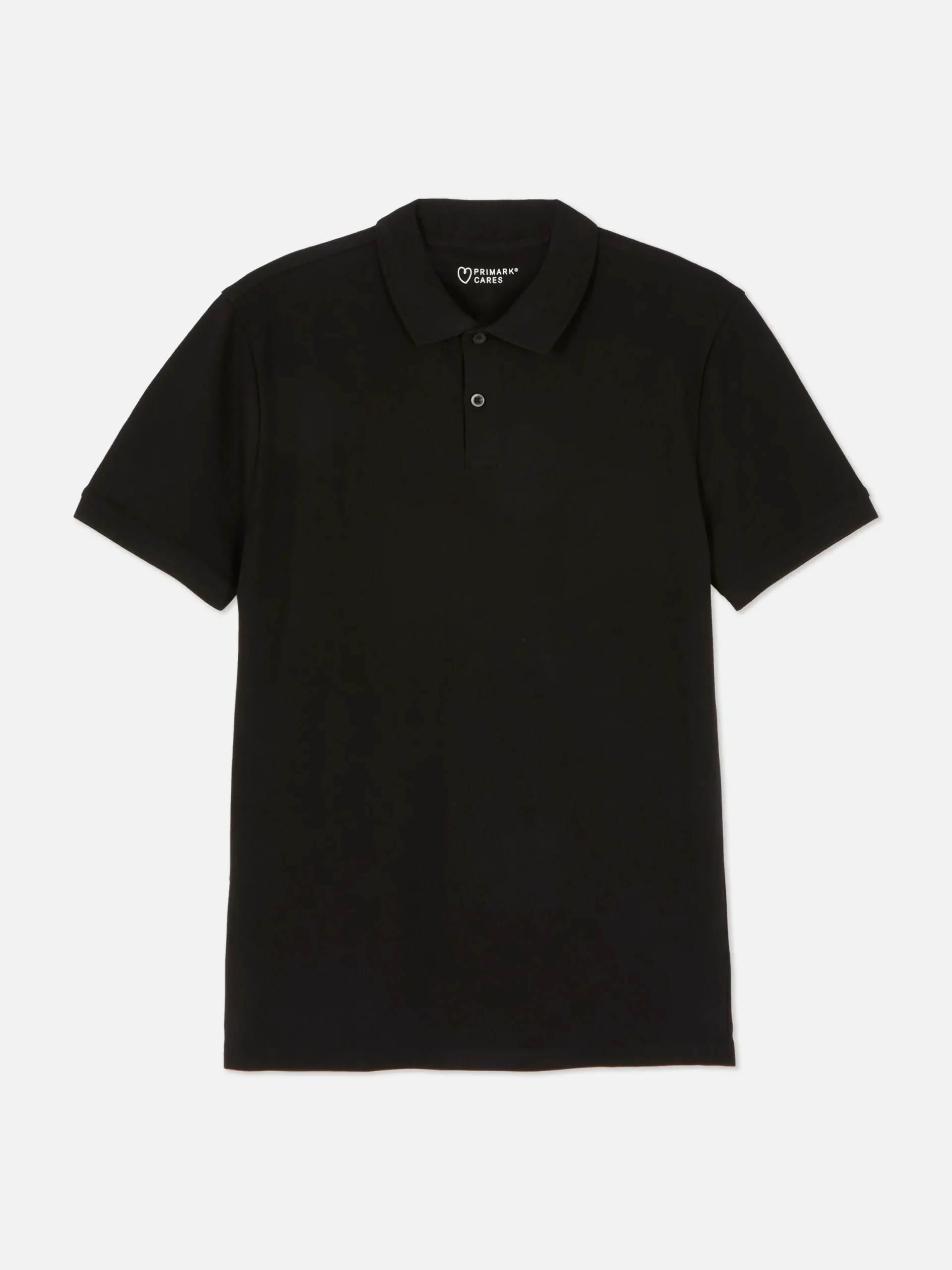 Hauts Et T-Shirts|Primark Polo En Piqué à Manches Courtes Noir