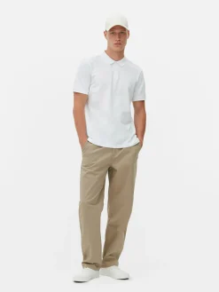 Hauts Et T-Shirts|Primark Polo En Piqué Classique Blanc