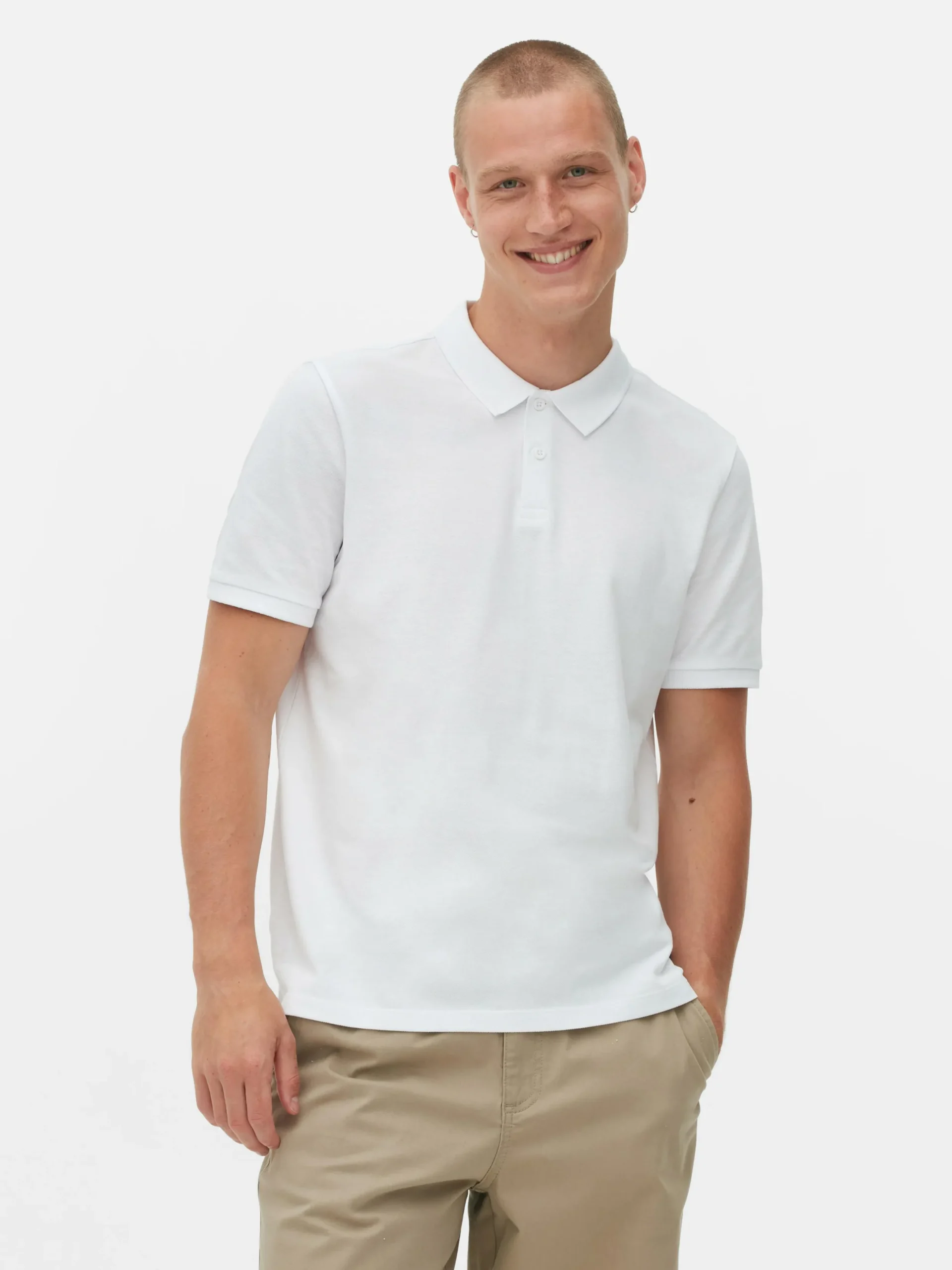 Hauts Et T-Shirts|Primark Polo En Piqué Classique Blanc