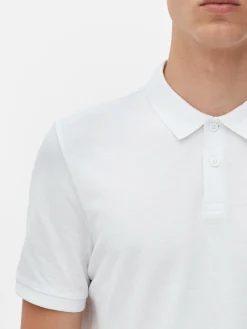 Hauts Et T-Shirts|Primark Polo En Piqué Classique Blanc