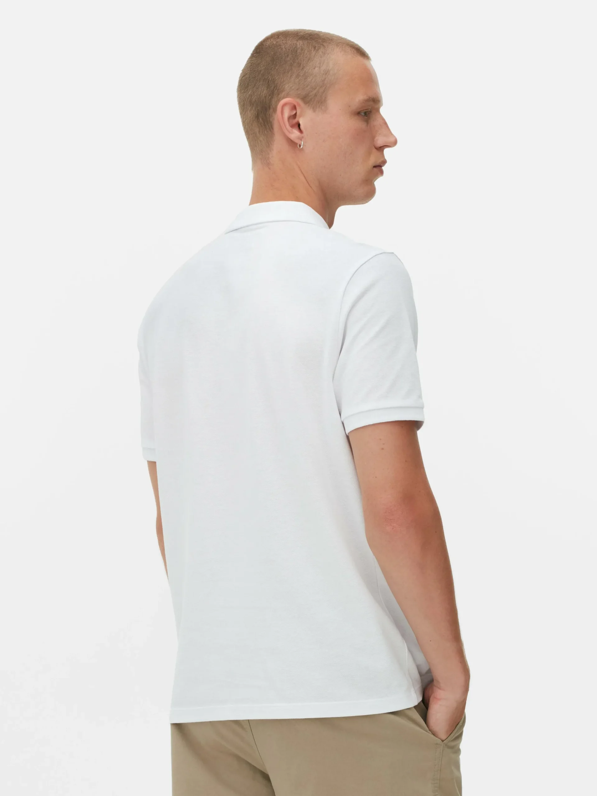 Hauts Et T-Shirts|Primark Polo En Piqué Classique Blanc