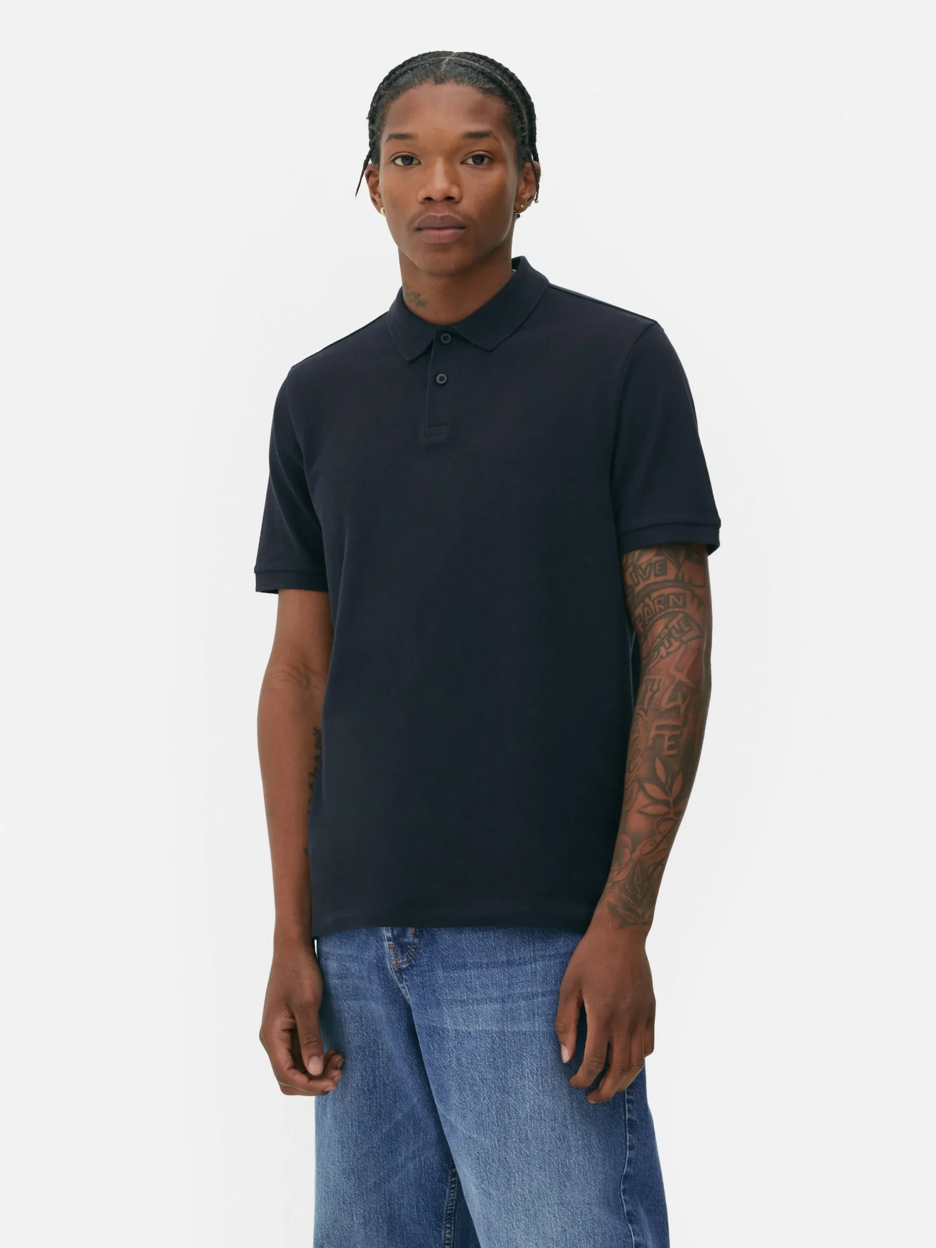 Hauts Et T-Shirts|Primark Polo En Piqué Classique Bleu marine