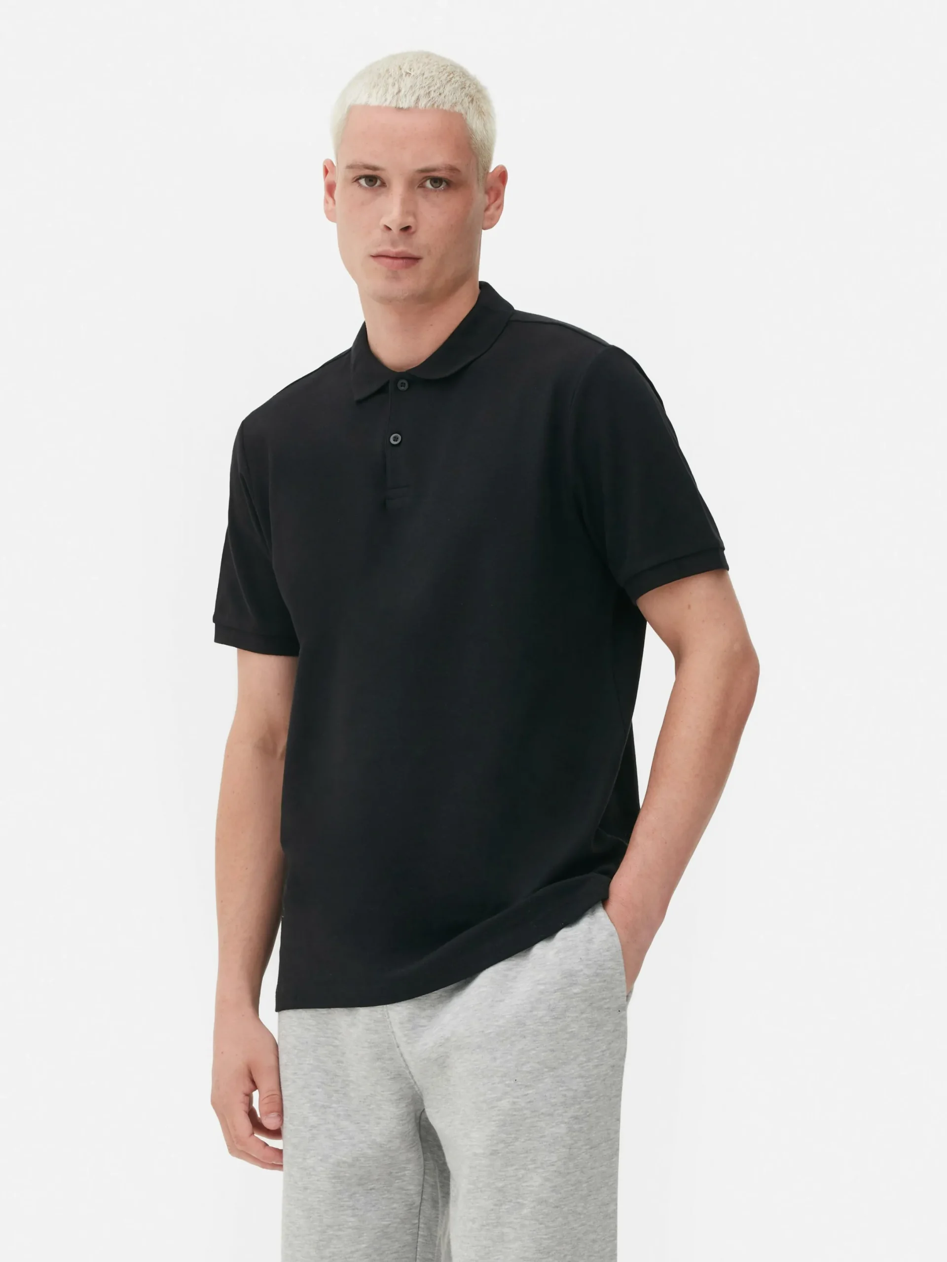 Hauts Et T-Shirts|Primark Polo En Piqué Classique Noir
