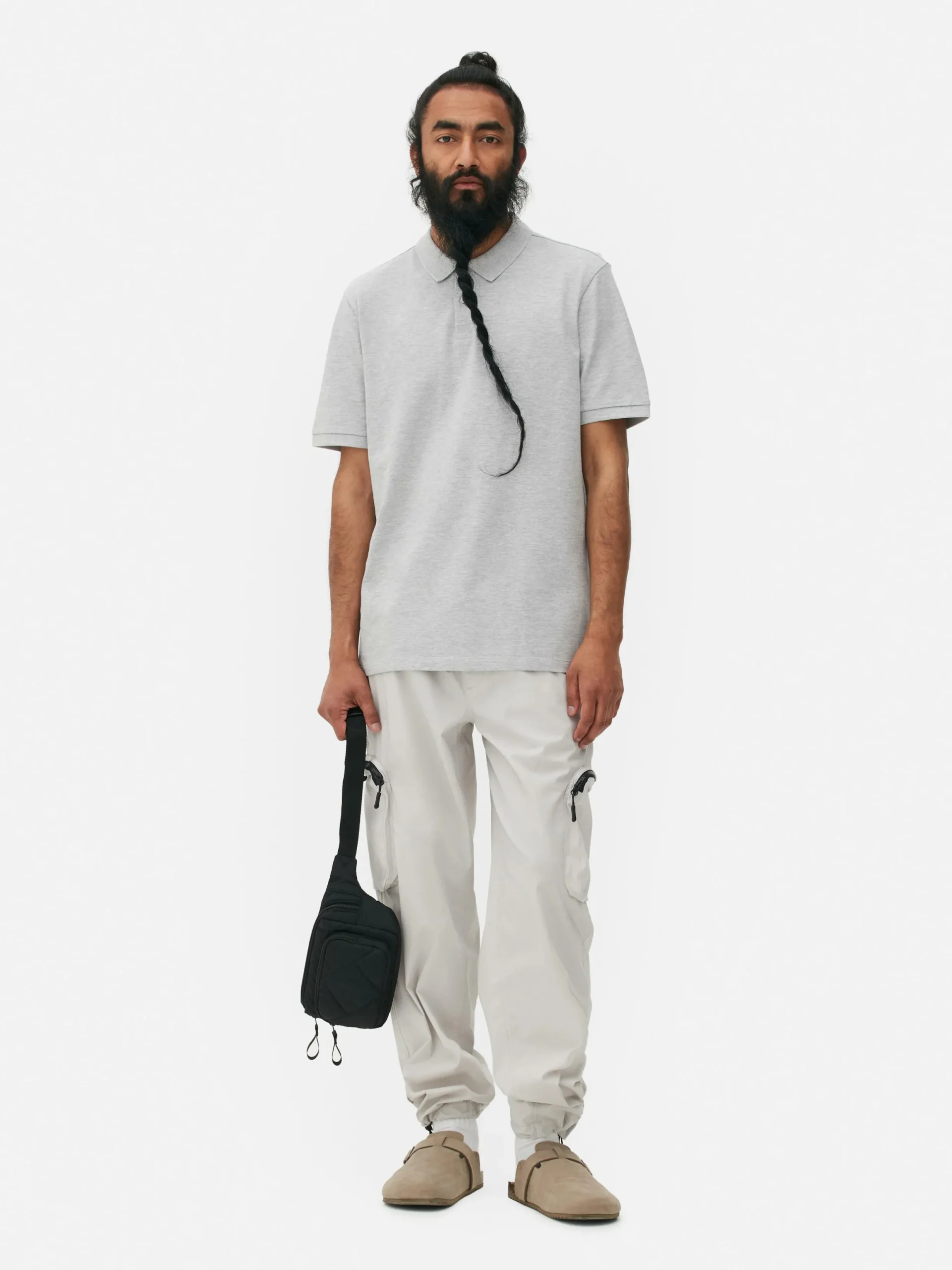 Hauts Et T-Shirts|Primark Polo En Piqué Classique Gris chiné