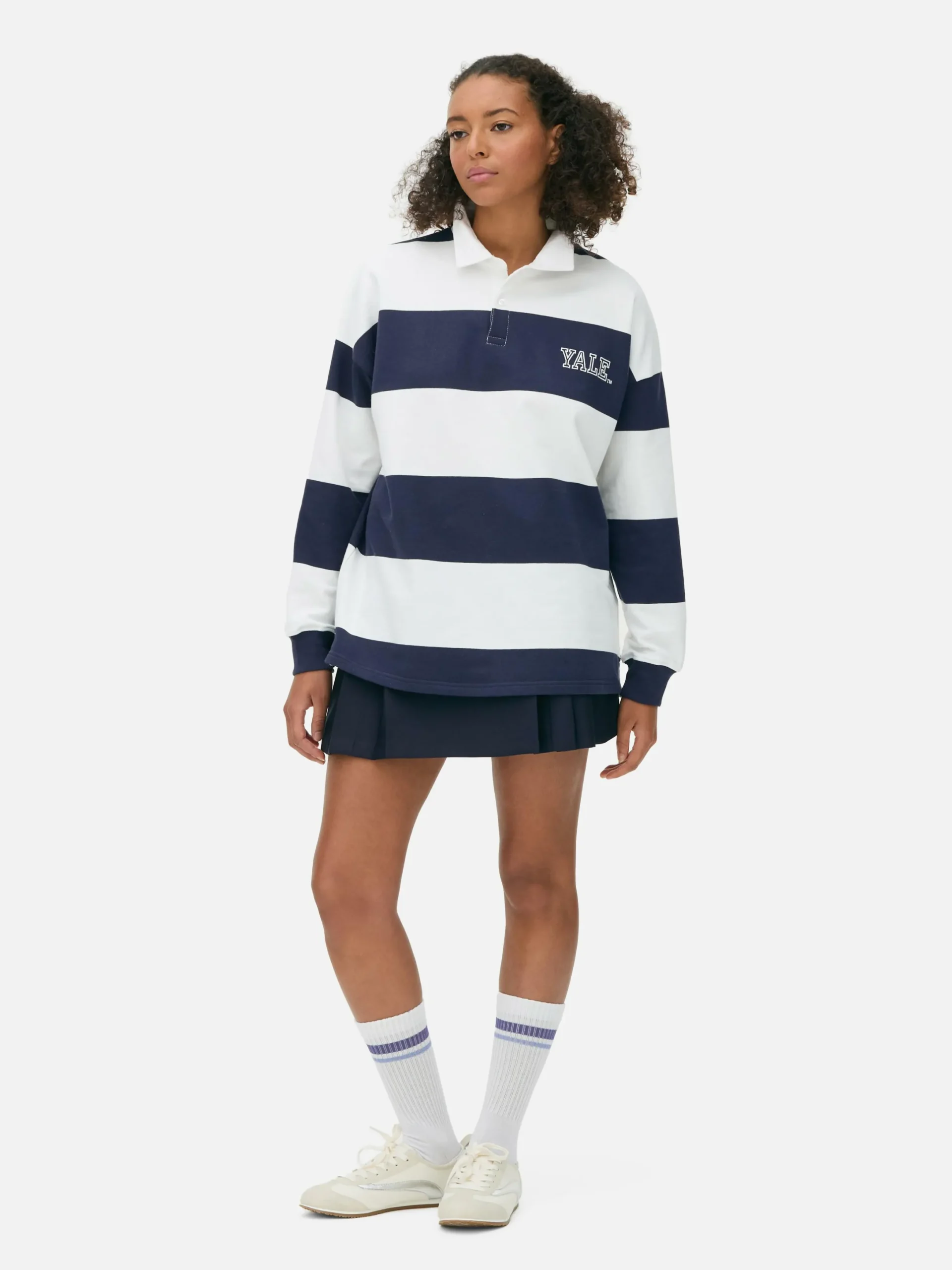 Hauts Et T-Shirts|Primark Polo Rayé Yale Bleu marine