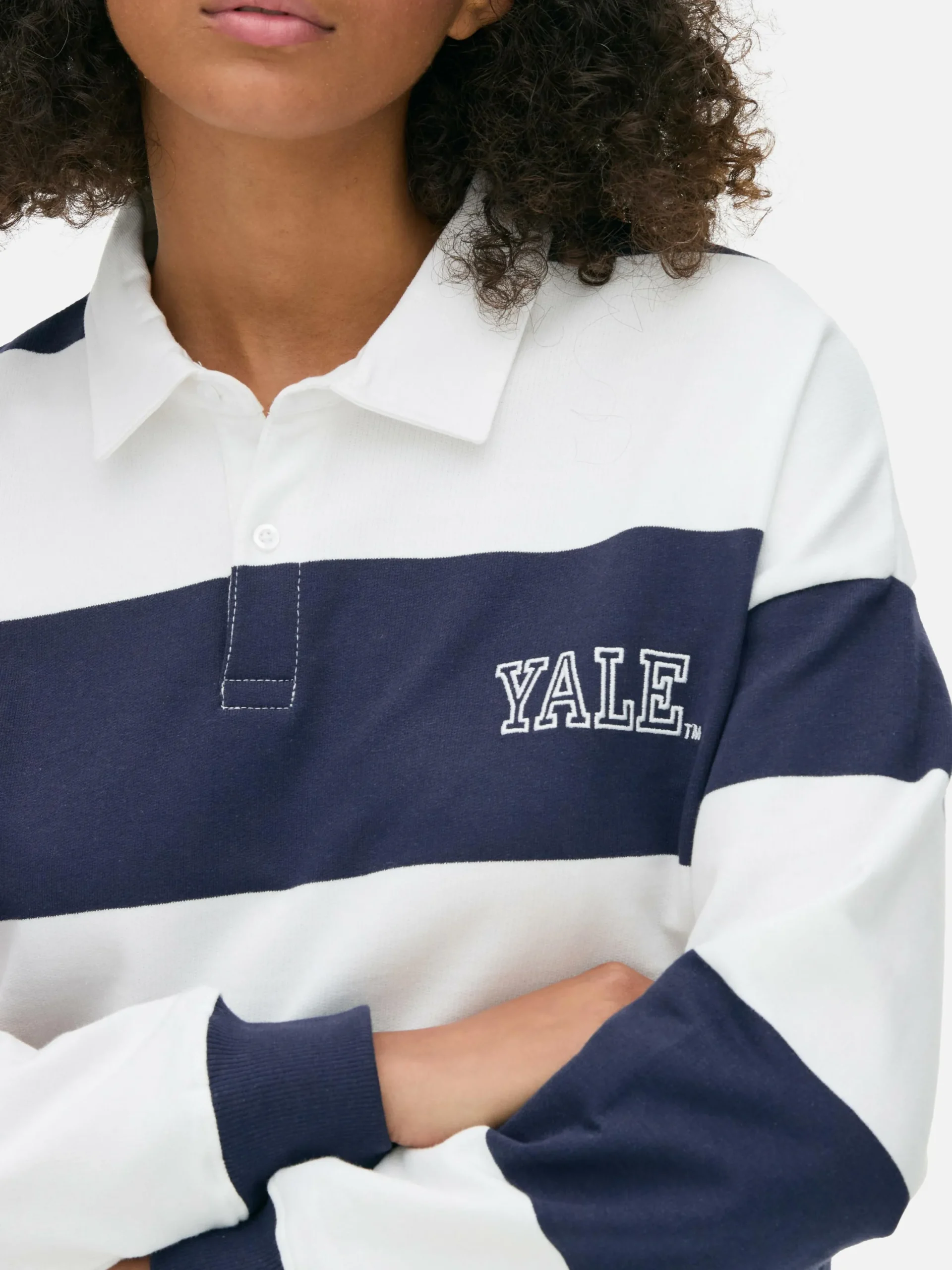 Hauts Et T-Shirts|Primark Polo Rayé Yale Bleu marine