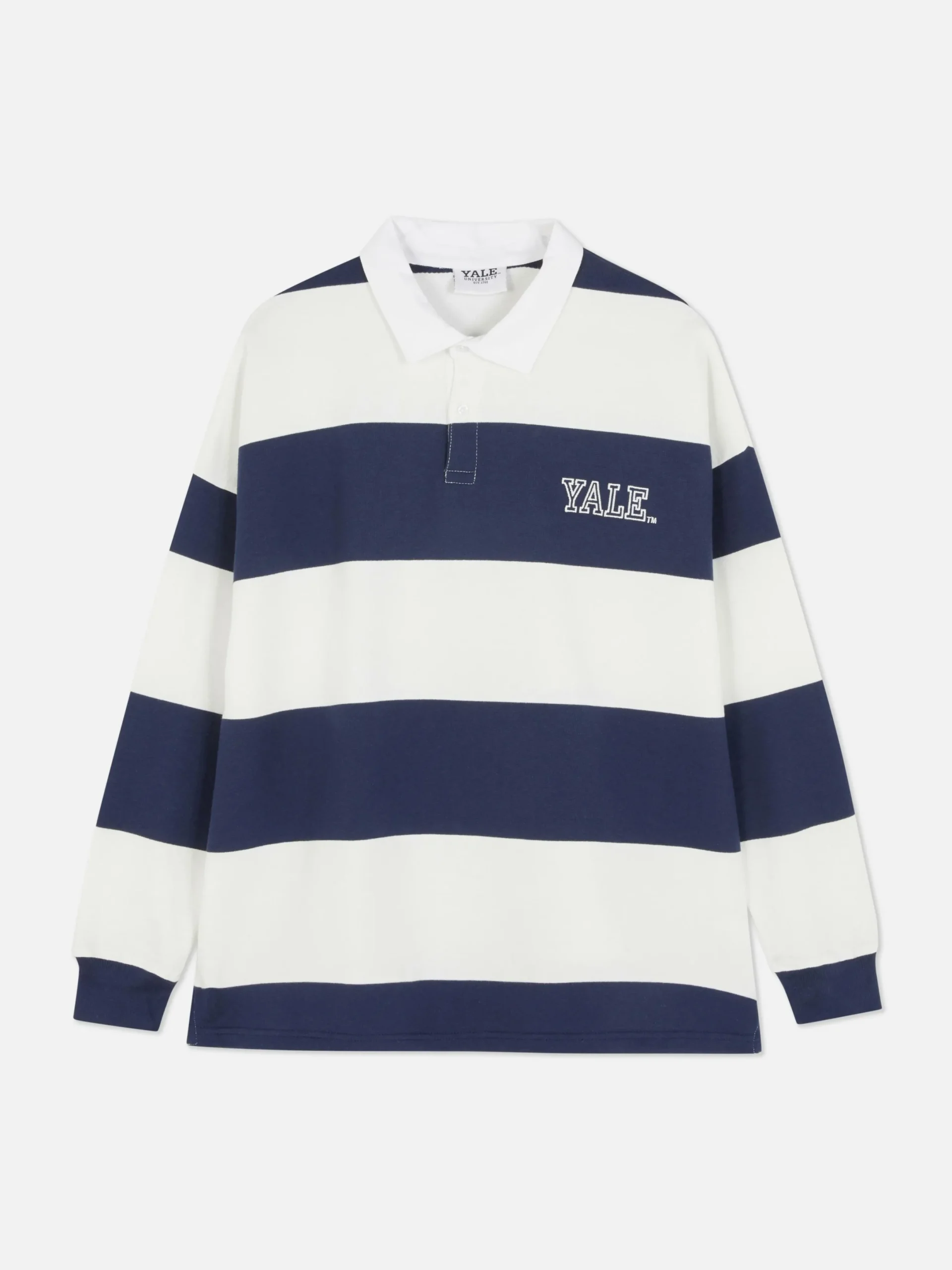 Hauts Et T-Shirts|Primark Polo Rayé Yale Bleu marine