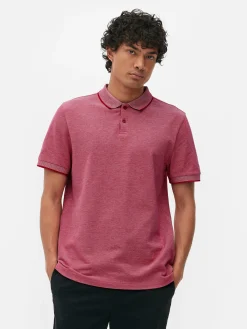 Hauts Et T-Shirts|Primark Polo Tissé Birdseye Rouge
