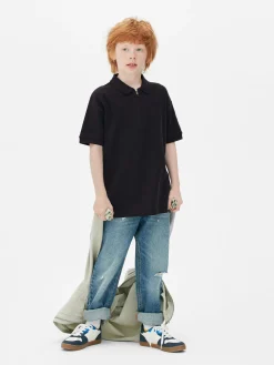 Hauts Et T-Shirts|Primark Polo Zippé Bleu marine