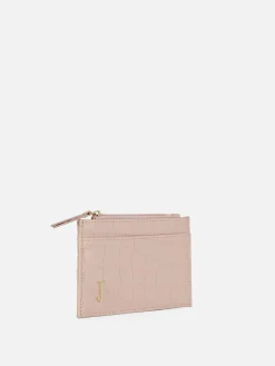 Sacs Et Porte-Monnaie|Primark Porte-cartes Effet Croco à Initiale Rose poudré