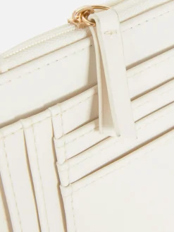 Sacs Et Porte-Monnaie|Primark Porte-cartes Matelassé à Initiale Écru