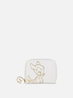 Sacs Et Porte-Monnaie|Primark Portefeuille à Motif Doré Disney Bambi Écru