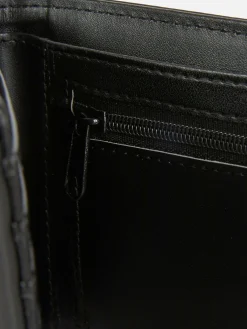 Sacs Et Portefeuilles|Primark Portefeuille Caoutchouté à Deux Volets Noir