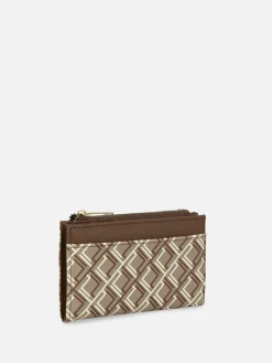 Sacs Et Porte-Monnaie|Primark Porte-monnaie Zippé à Monogramme Chocolat