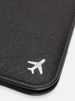 Accessoires Voyages|Primark Porte-passeport En Simili Cuir Noir