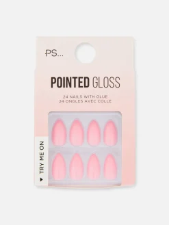Faux Ongles|Primark PS... Faux Ongles Brillants Pointus Rose
